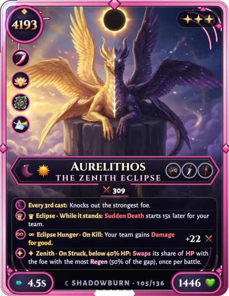 Aurelithos, the Zenith Eclipse, card