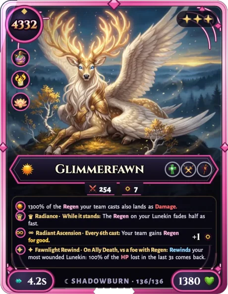 Glimmerfawn, card