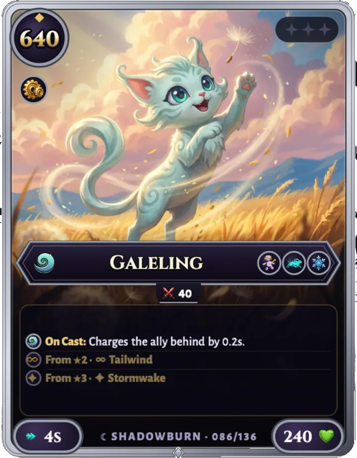 Galeling ★0, carta