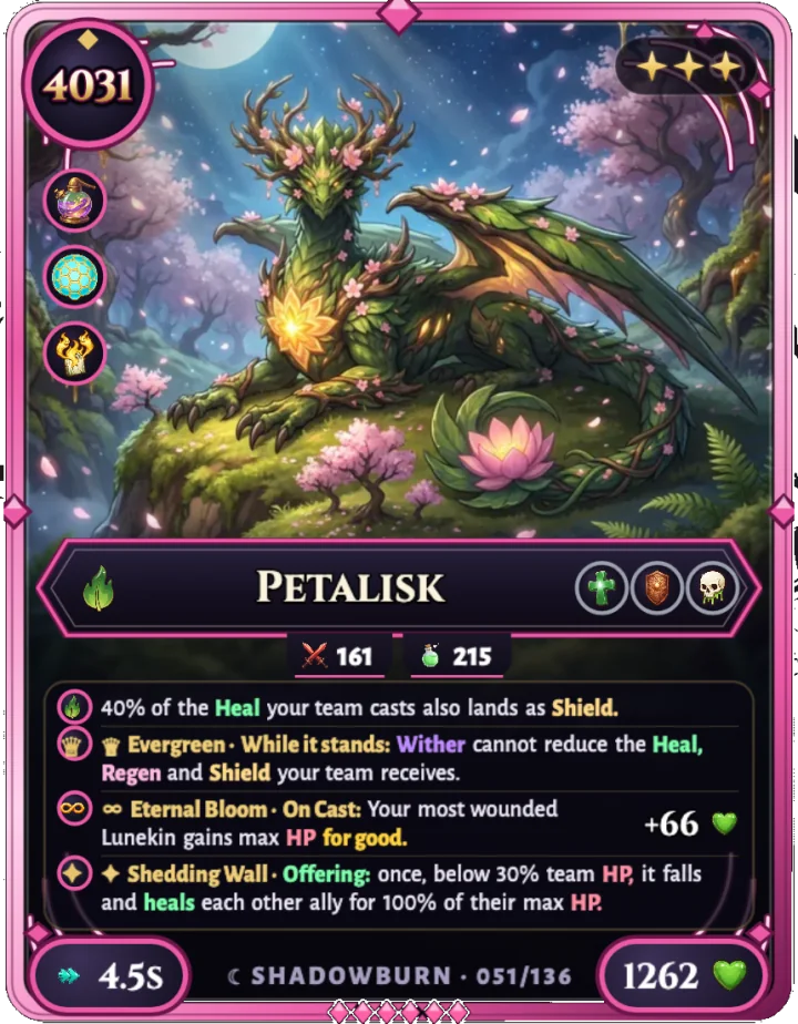 Petalisk, carta