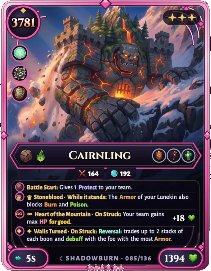 Cairnling, carta