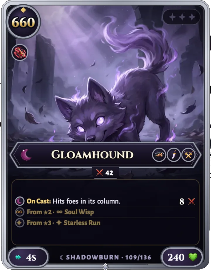 Gloamhound ★0, card